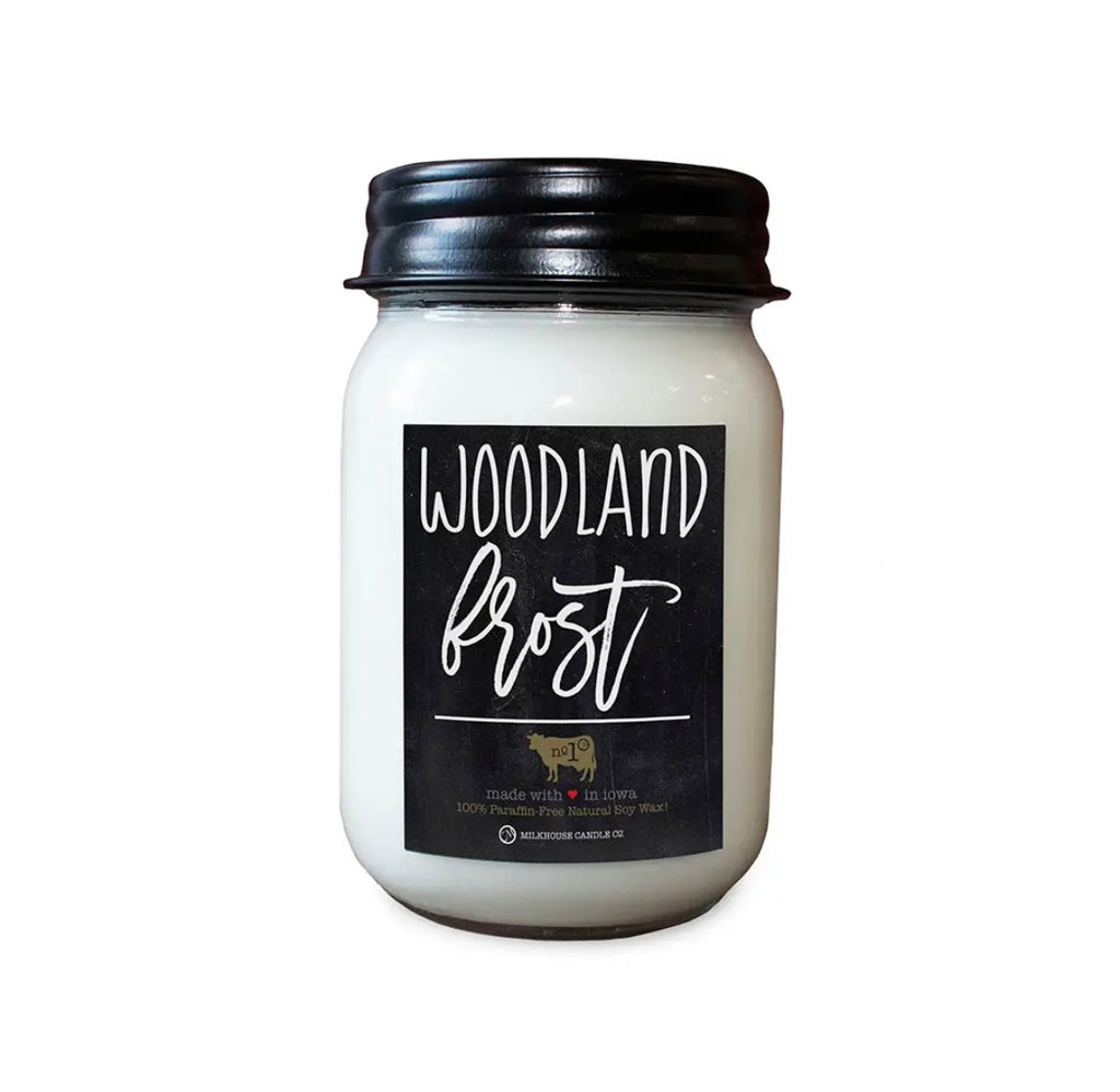 Woodland Frost Candles  Milkhouse Candles   