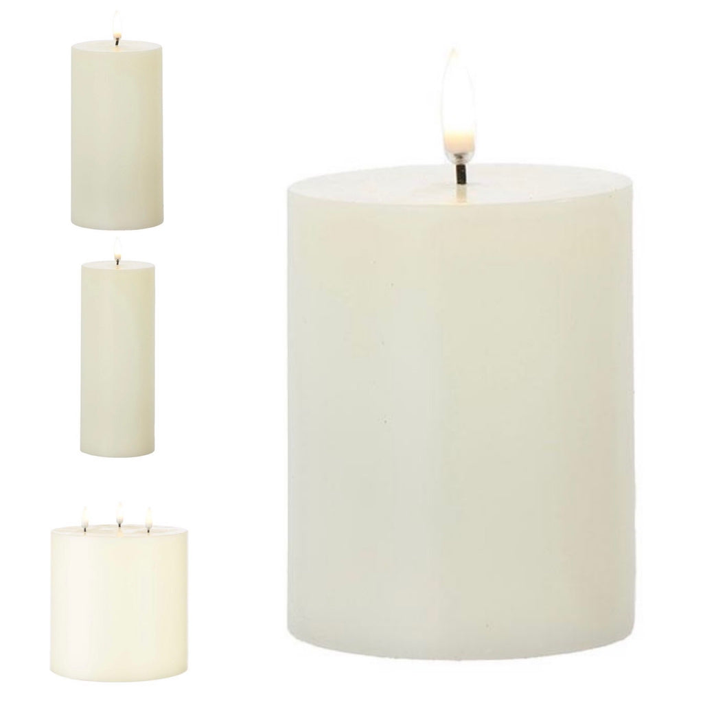 Flameless Ivory Candles  Raz   