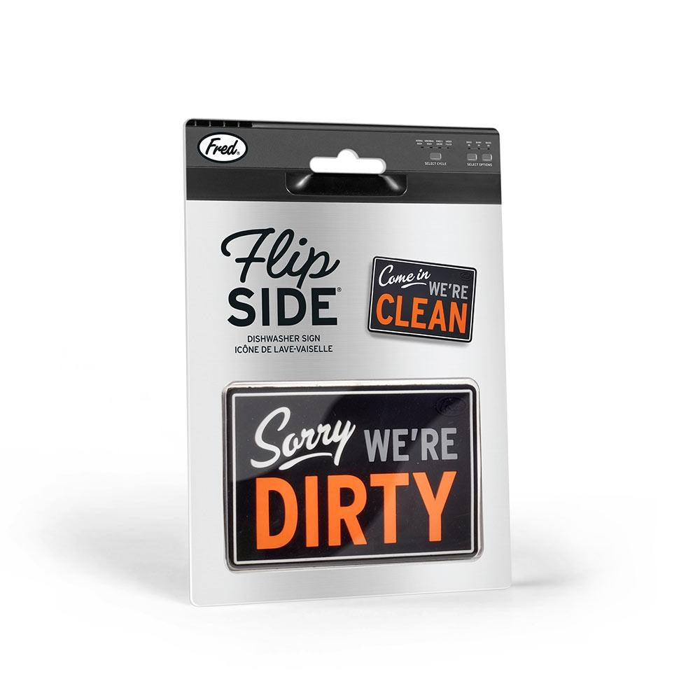 Flipside Dishwasher Clean / Dirty Sign  Fred and Friends   