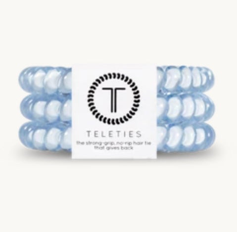 Teleties Hair Ties  Teleties Washed Denim  