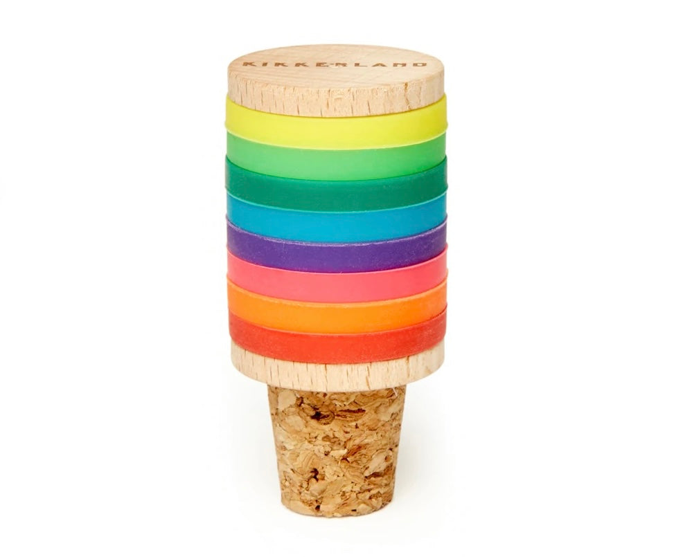 Rainbow Drink Markers & Stopper  Kikkerland   