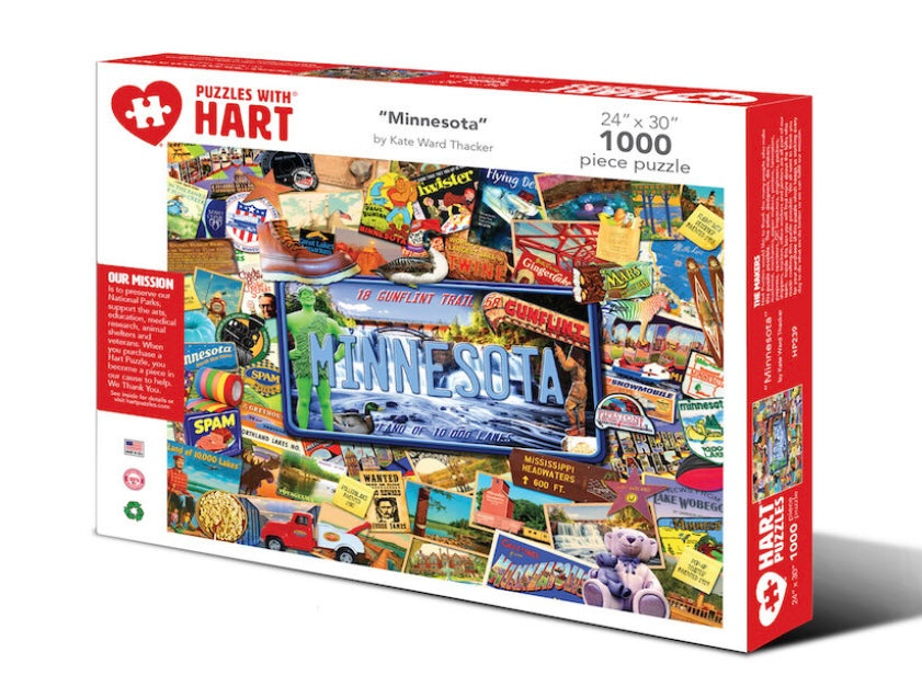 Minnesota 1000 Piece Puzzle  Hart Puzzles   