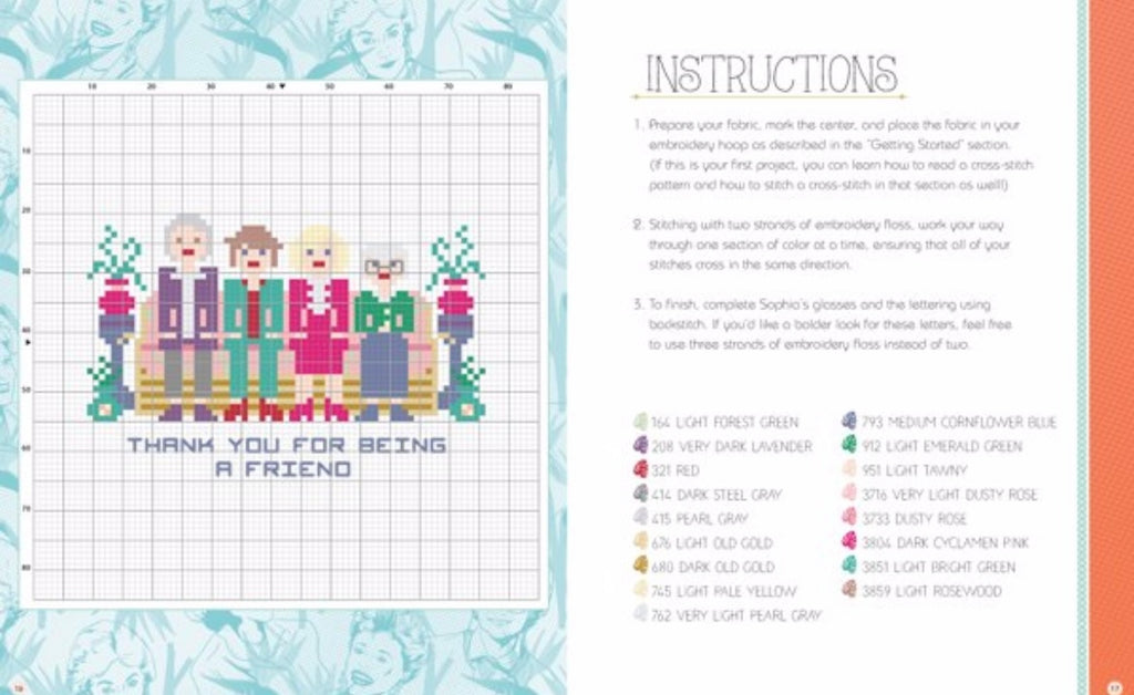 The Golden Girls: Cross Stitch  Quarto Press   