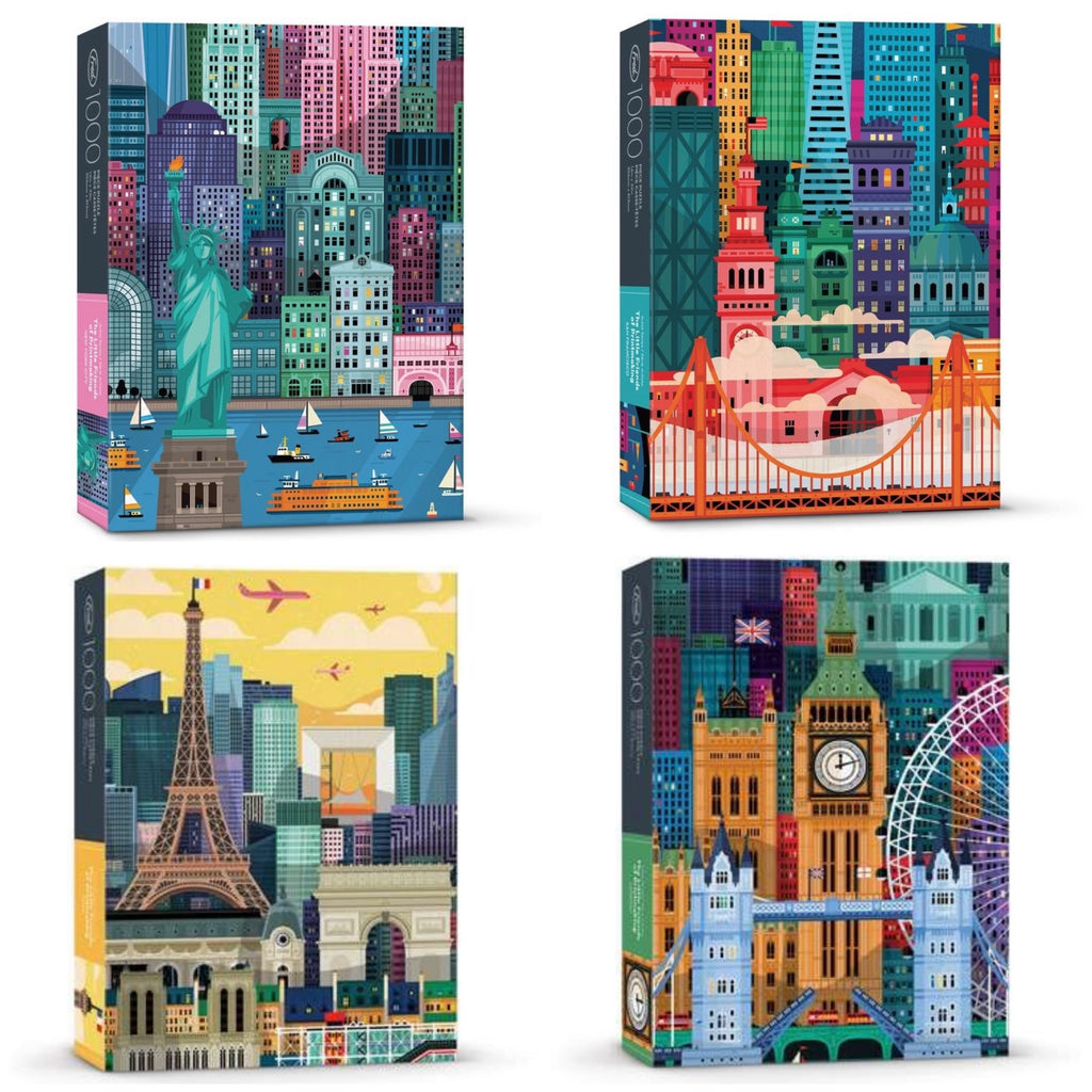 Cities 1000 Piece Puzzles  Fred and Friends   