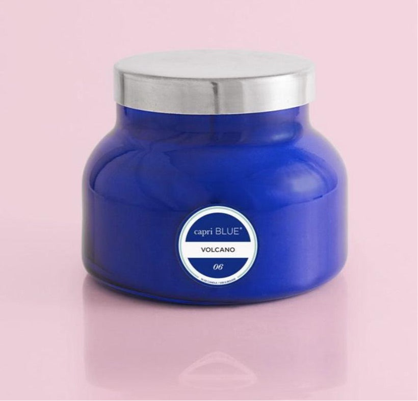 Volcano Candle Signature Jar  Capri Blue   