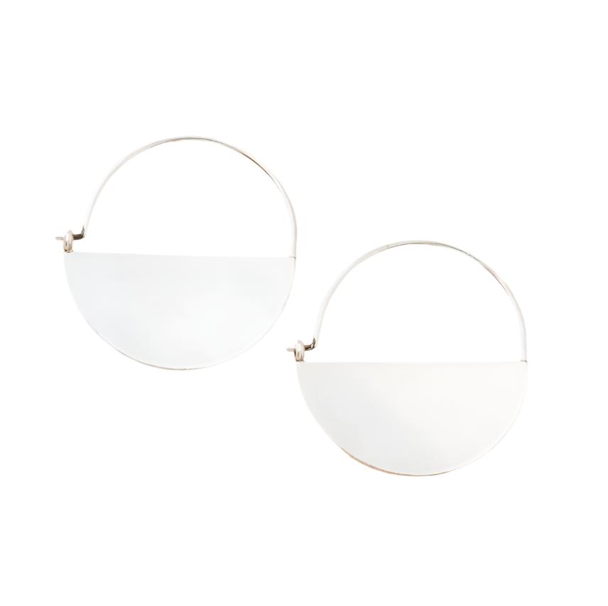 Lunar Hoop Earrings  Scout Curated Wears Silver  