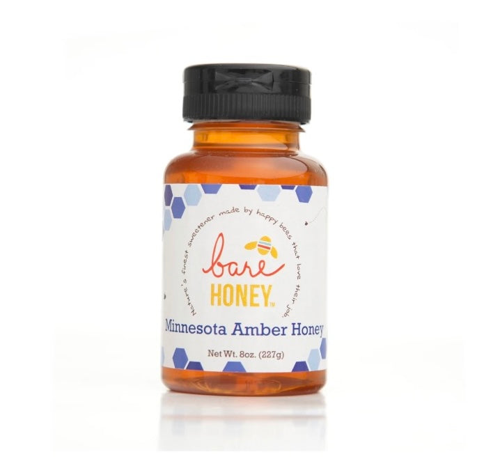 Minnesota Amber Honey  Bare Honey 8 oz  