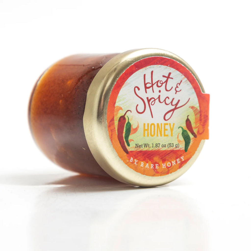 Mini Jars of Minnesota Honey  Bare Honey Hot & Spicy  