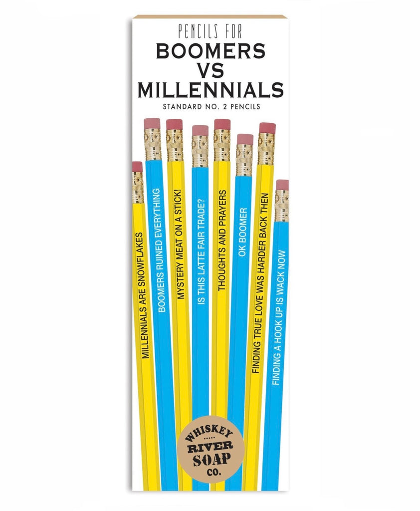 Pencils For Boomers Vs. Millennials  Whiskey River Soap   