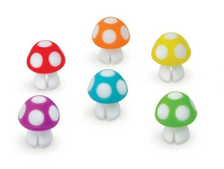 Tiny Toadstools Drink Charms  Fred and Friends   