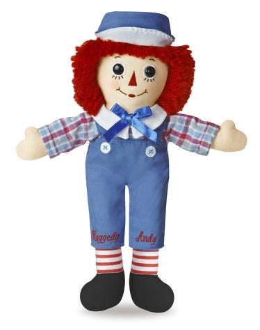 Classic Raggedy Ann & Andy  Aurora 12” Raggedy Andy  