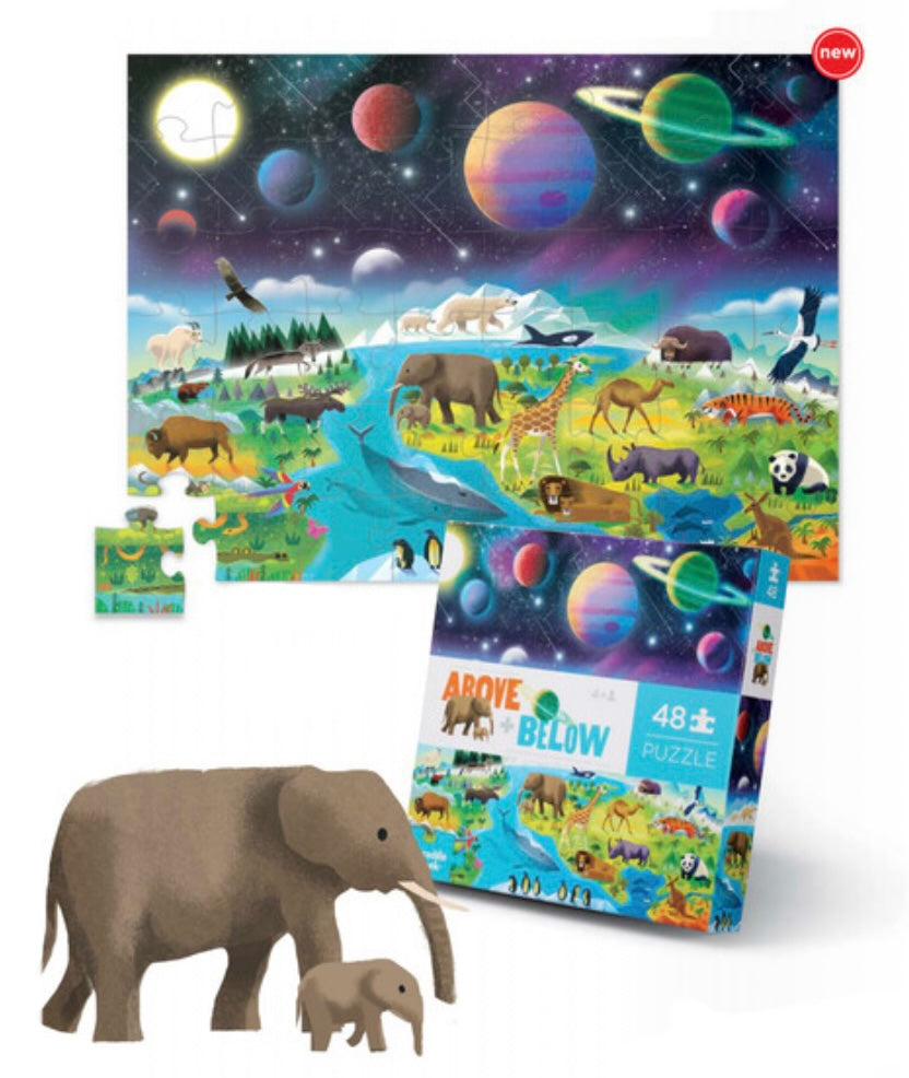 Above and Below 48 piece Puzzles  Crocodile Creek Earth & Space  