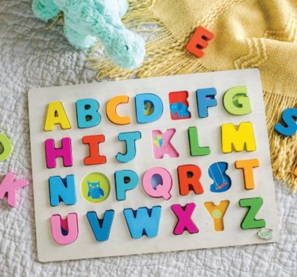 Wood Alphabet Puzzle  Mindware   