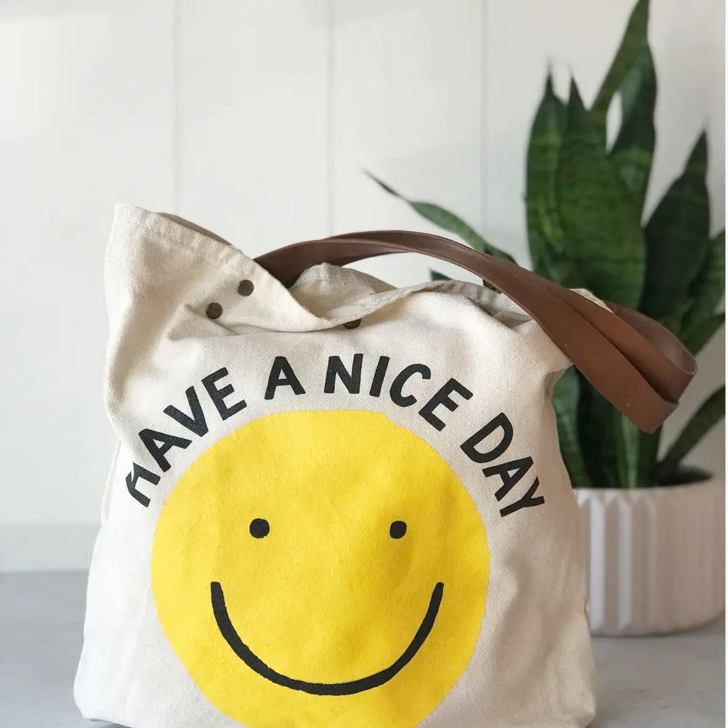 Smiley Tote Bag  Idlewild   