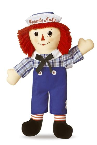 Classic Raggedy Ann & Andy  Aurora 16” Raggedy Andy  