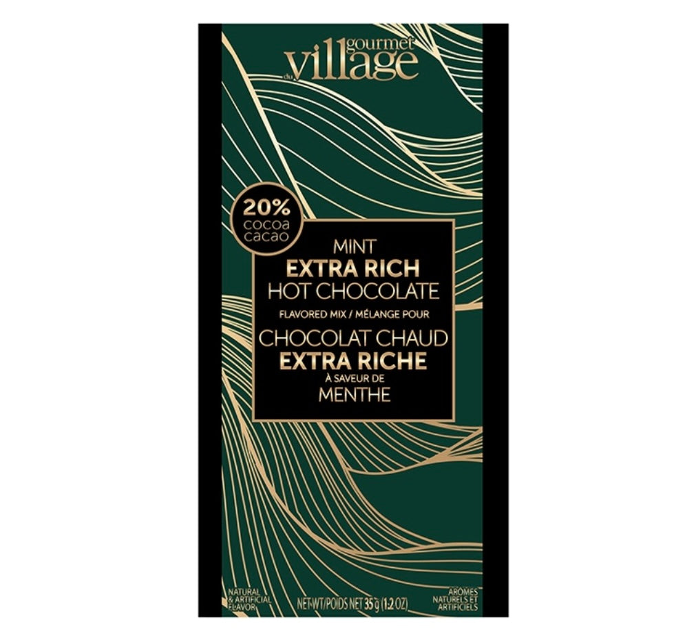 Extra Rich Hot Cocoa Packs  Gourmet Village Mint  