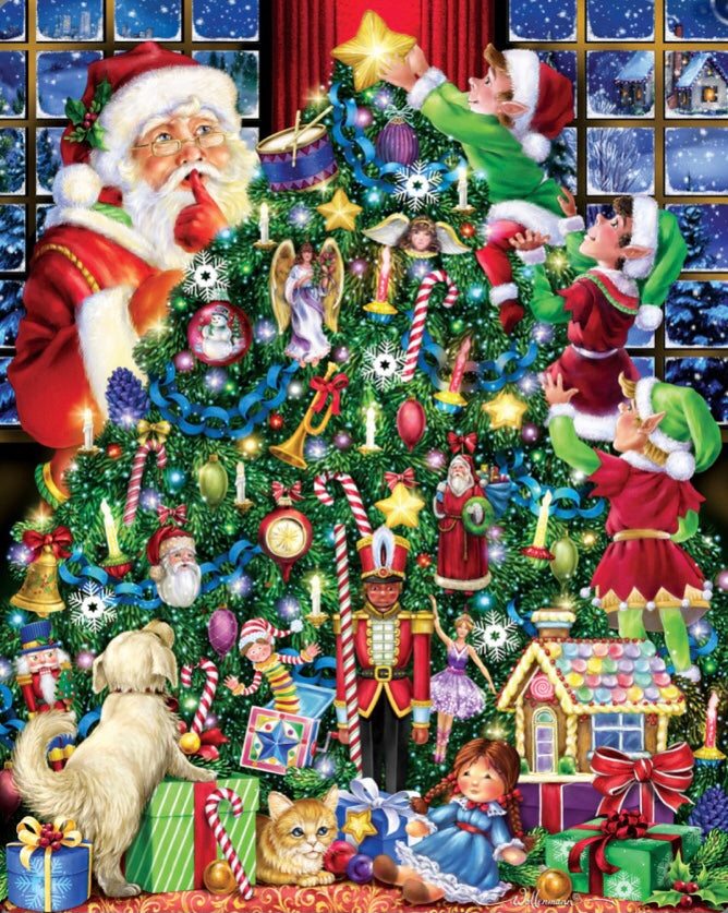 The Star on Top 1000 Piece Puzzle  Vermont Christmas Company   