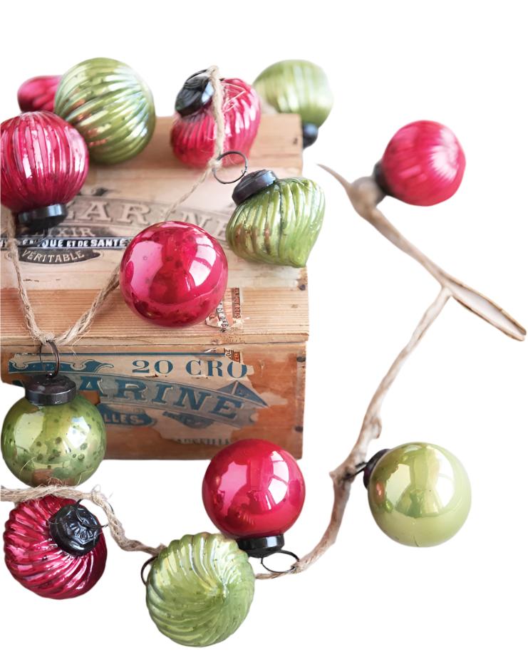 Mercury Glass Ornament Garlands  Creative Co-Op   