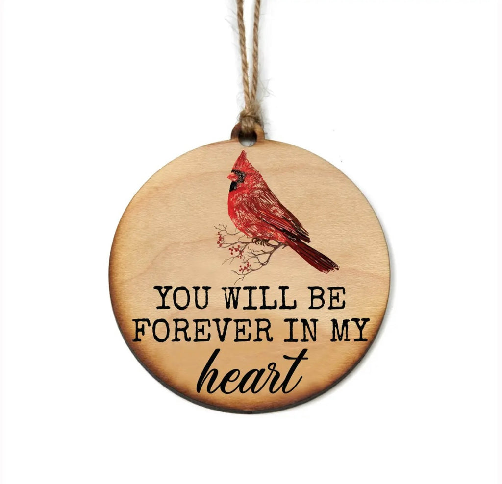 Inspirational Cardinal Ornaments  Driftless Studios Forever In My Heart  