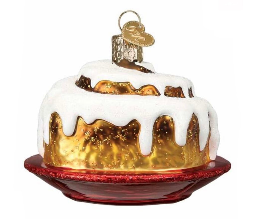 Cinnamon Roll Glass Ornament  Old World Christmas   