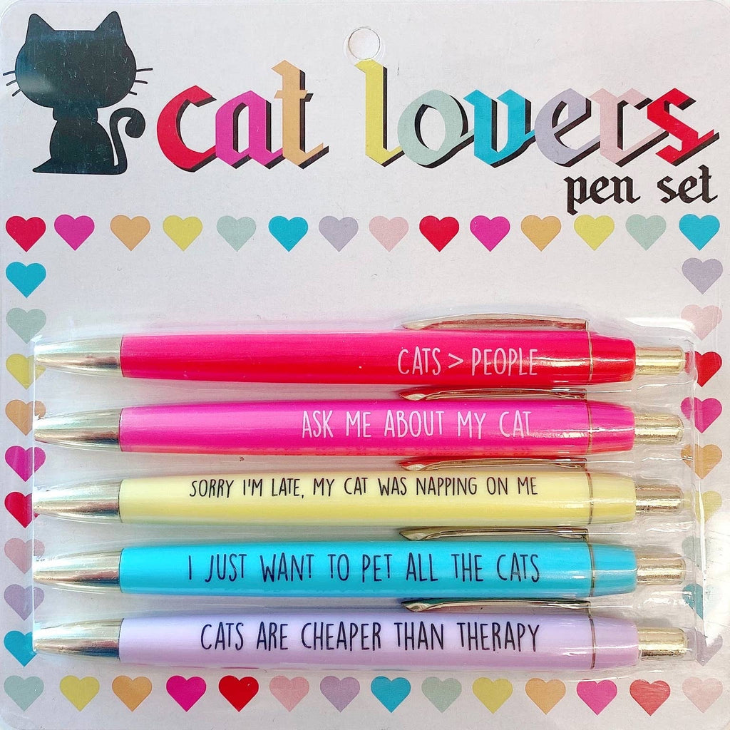 Cat Lovers Pen Set  Fun Club   