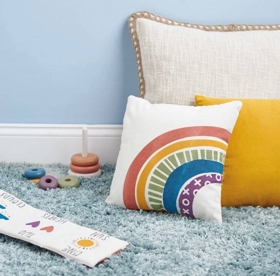 Rainbow Pillow  Primitives by Kathy   