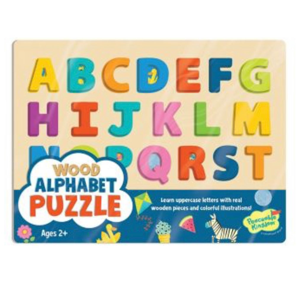 Wood Alphabet Puzzle  Mindware   