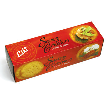 Elki Gourmet Crackers  Elki Garlic Herb  