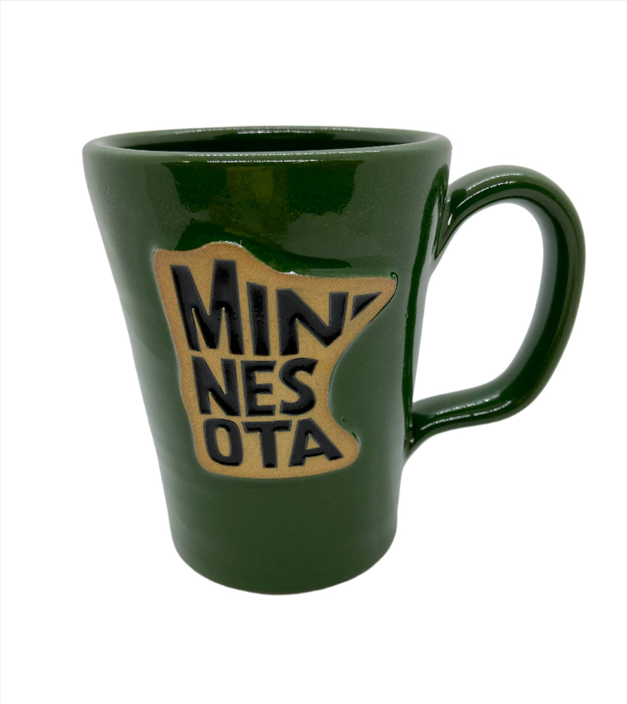 Minnesota Mug  Deneen Pottery Forest Green  