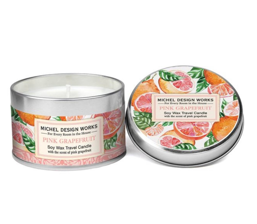 Pink Grapefruit Hand Soap & Candle  Michel Travel Candle  