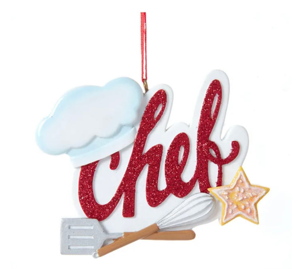 Chef Personalized Ornament  Kurt Adler   