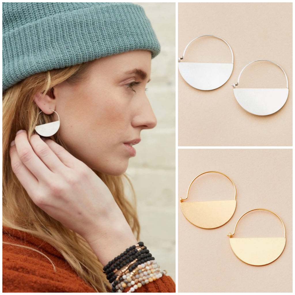 Lunar Hoop Earrings  Scout Curated Wears   