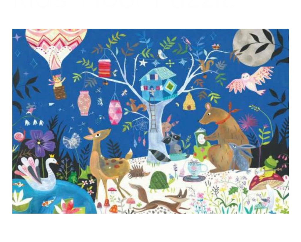 Kids' Floor Puzzles  Peter Pauper Press Nighttime Forest  