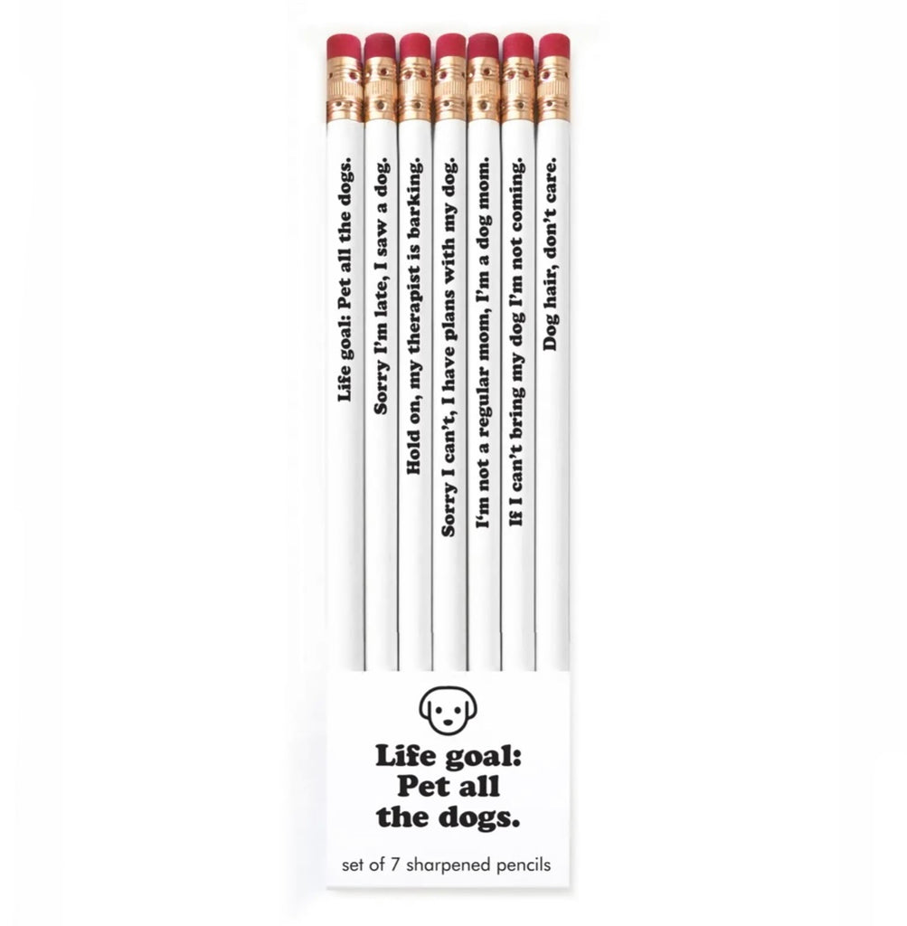 Life Goal: Pet All The Dogs Pencil Set  Snifty   