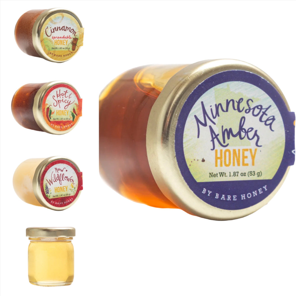 Mini Jars of Minnesota Honey  Bare Honey   