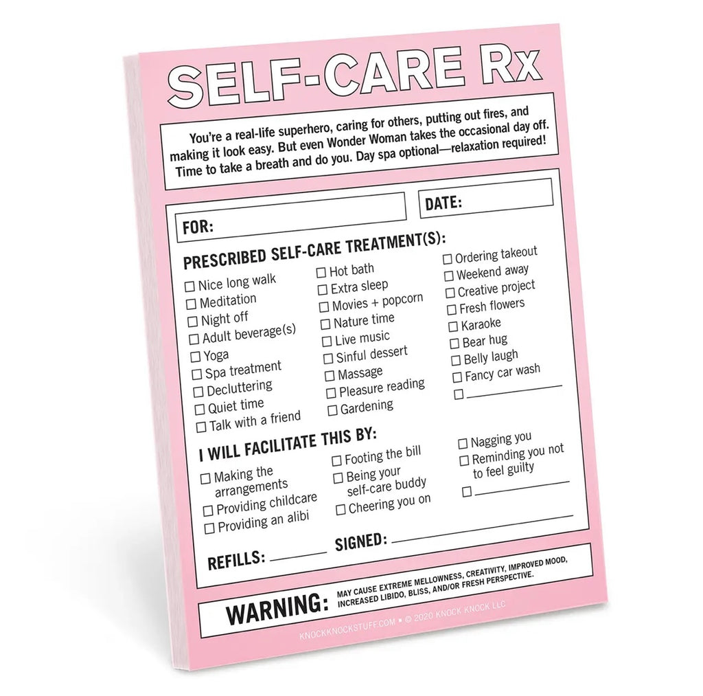 Self Care Rx Nifty Notes  Knock Knock   