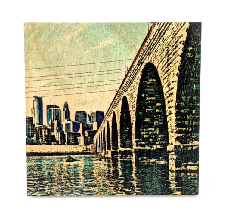 Minneapolis Coasters  Homespun Goods Stone Arch Bridge  