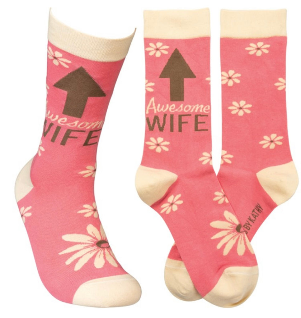 "Awesome..." Family Member Socks  Primitives by Kathy Wife  