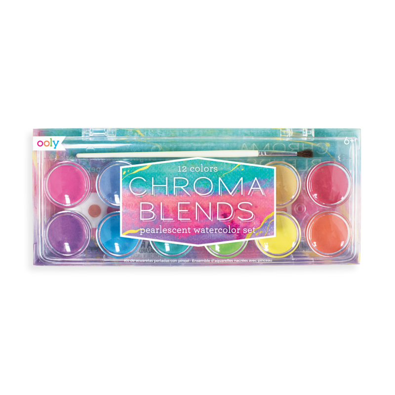 Chroma Blends Watercolor Paint Sets  Ooly Pearlescent  