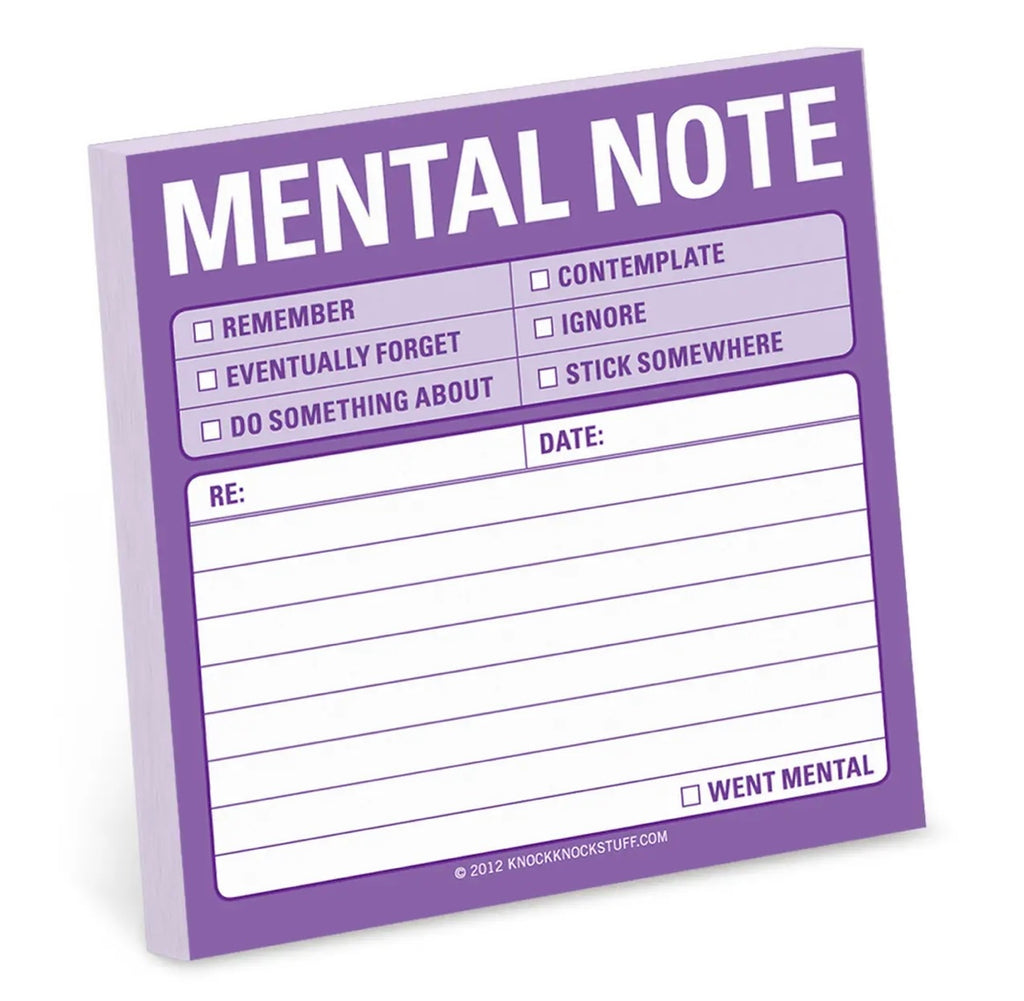 Mental Note Sticky Notes  Knock Knock   