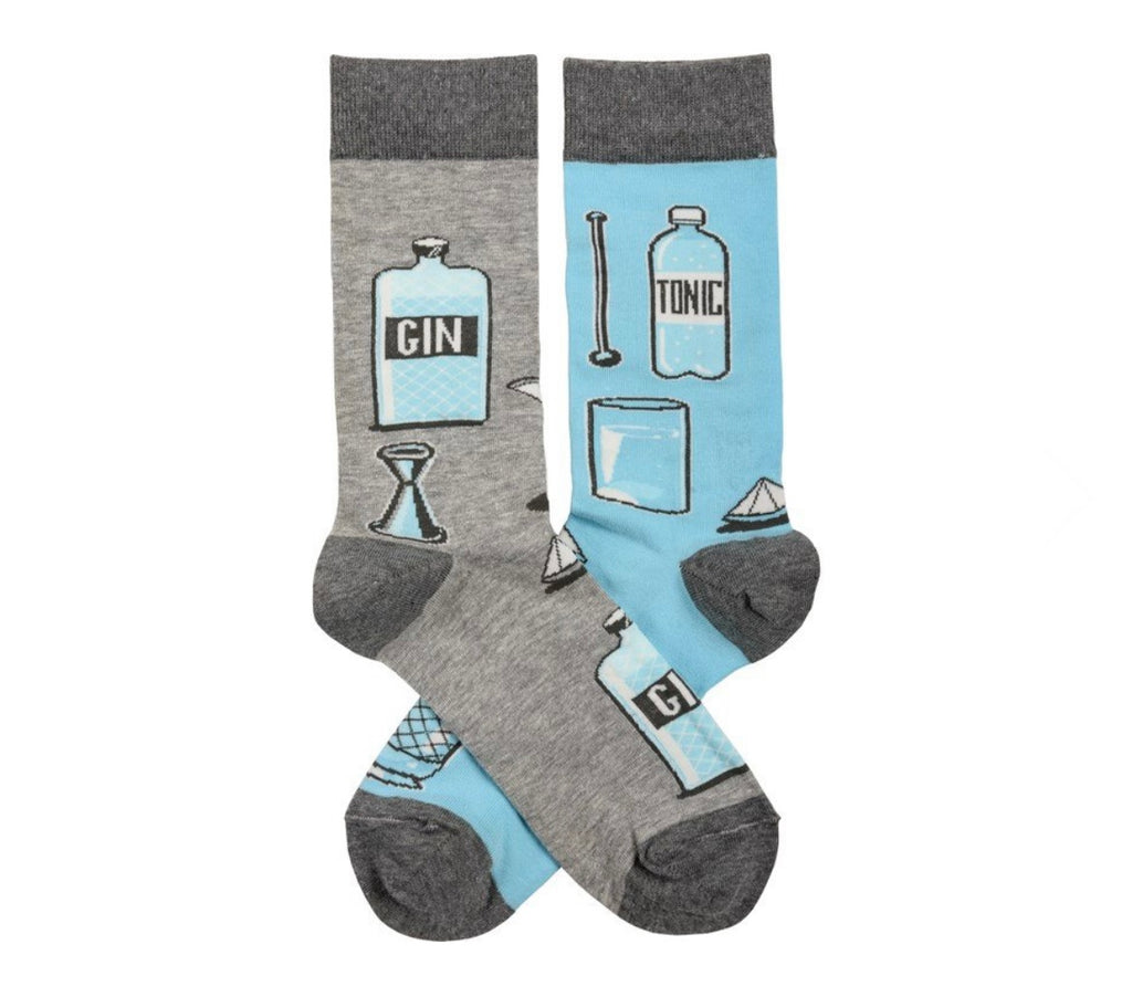 Favorite Food/Drink Combo Socks  Primitives by Kathy Gin & Tonic  