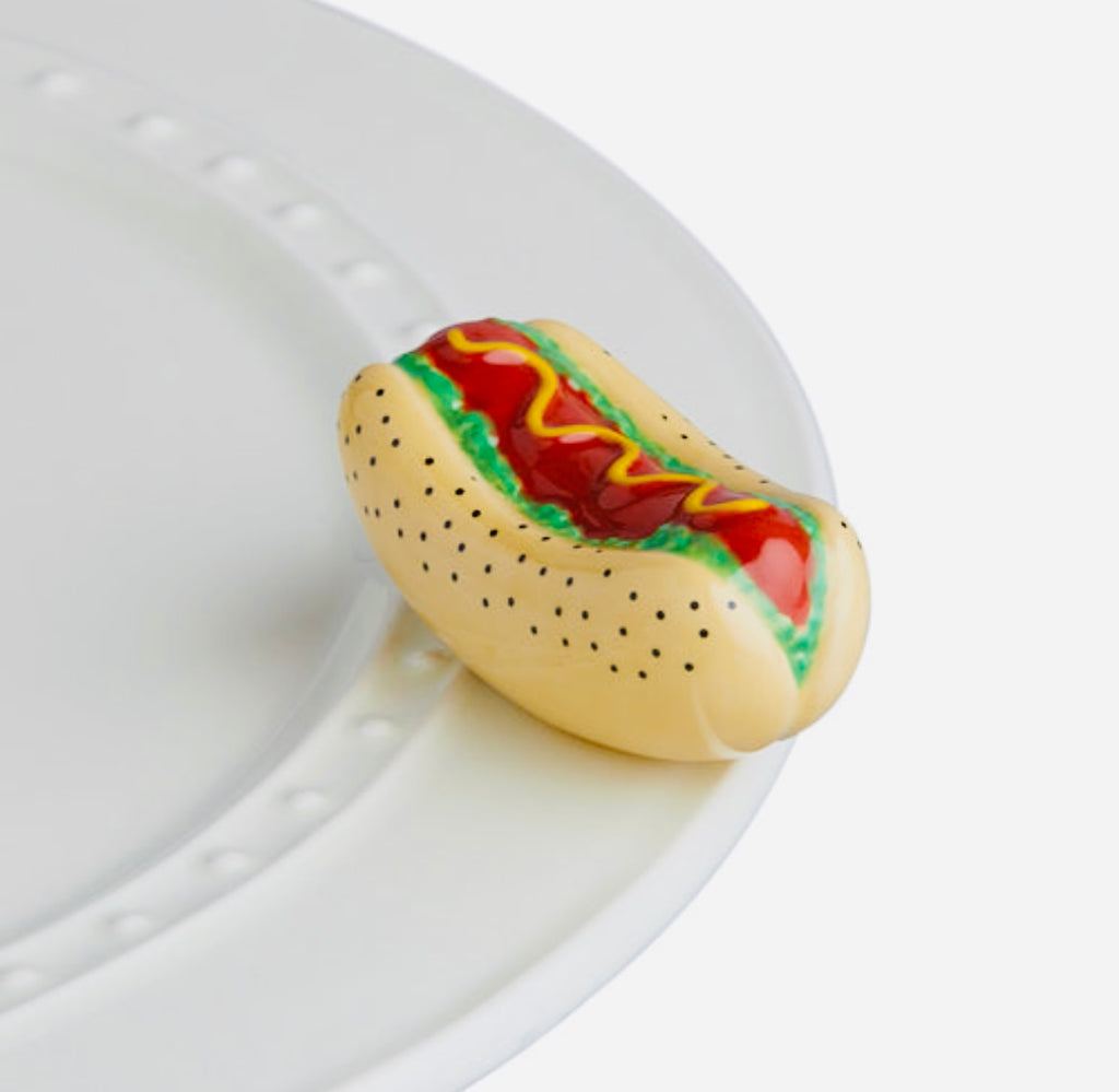 Chicago Dog Hotdog Mini Knob  Nora Fleming   