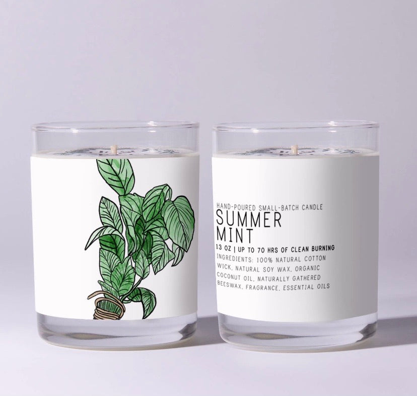 Just Bee Soy Candles  Just Bee Summer Mint  