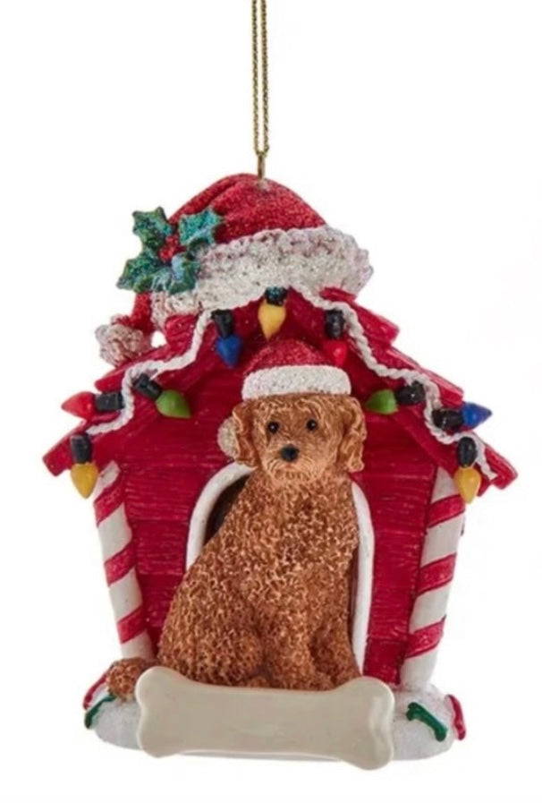 Labradoodle Personalized Ornament  Kurt Adler Brown  