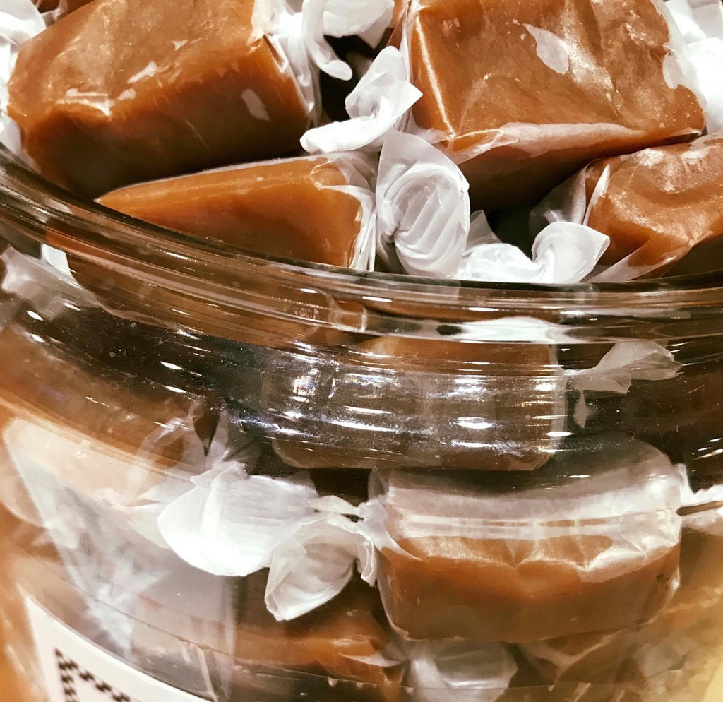 Our Famous Caramels  Knudsen Caramels   