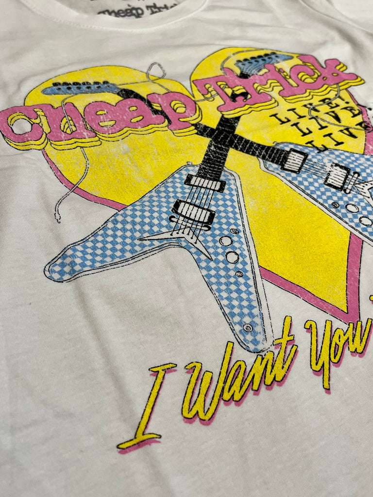 Cheap Trick Want Me Tee  Westbay Showroom   