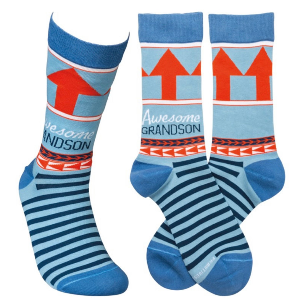 "Awesome..." Family Member Socks  Primitives by Kathy Grandson  