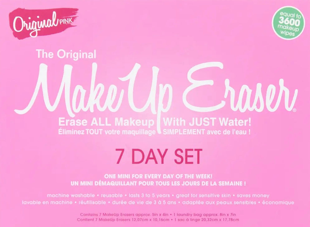 Original Pink 7-Day MakeUp Erasers  MakeUp Eraser   