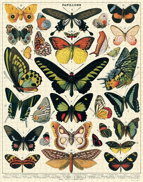 Butterflies Puzzle  Cavallini Papers   