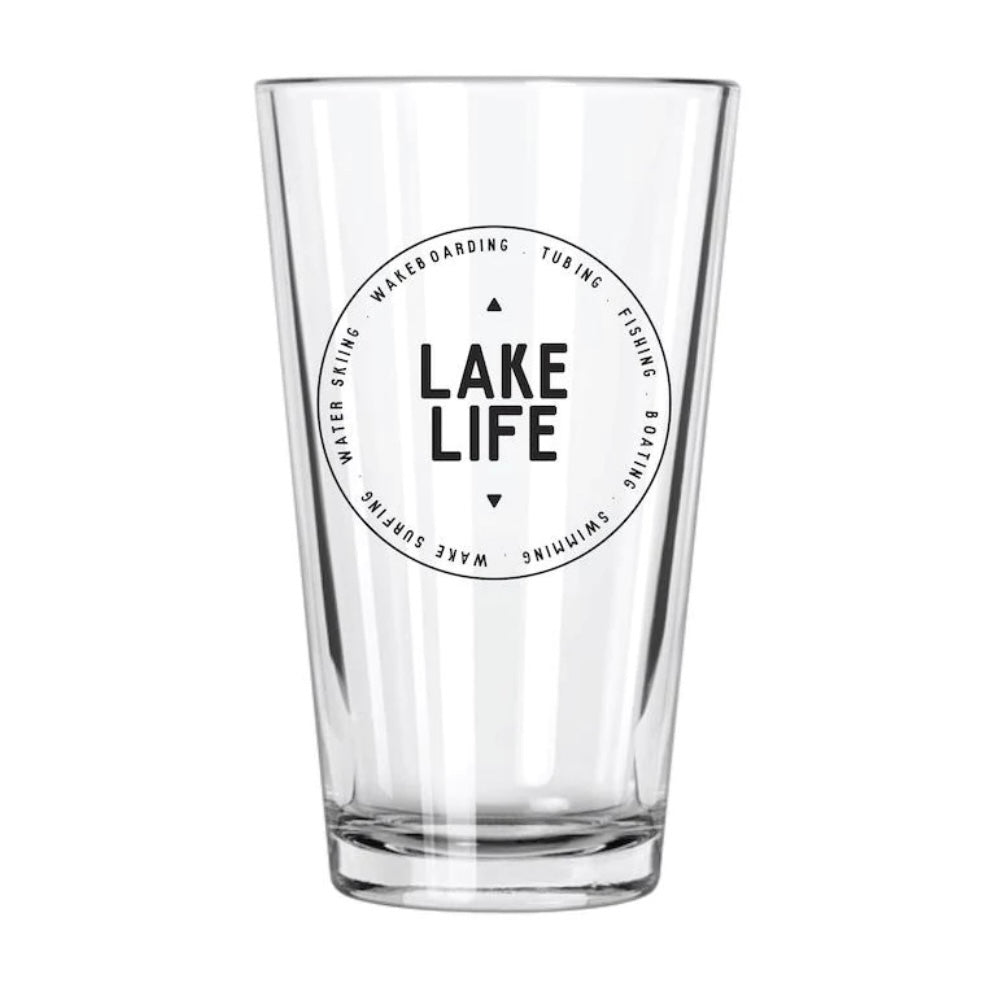 Lake Life Pint Glass  Northern Glass   